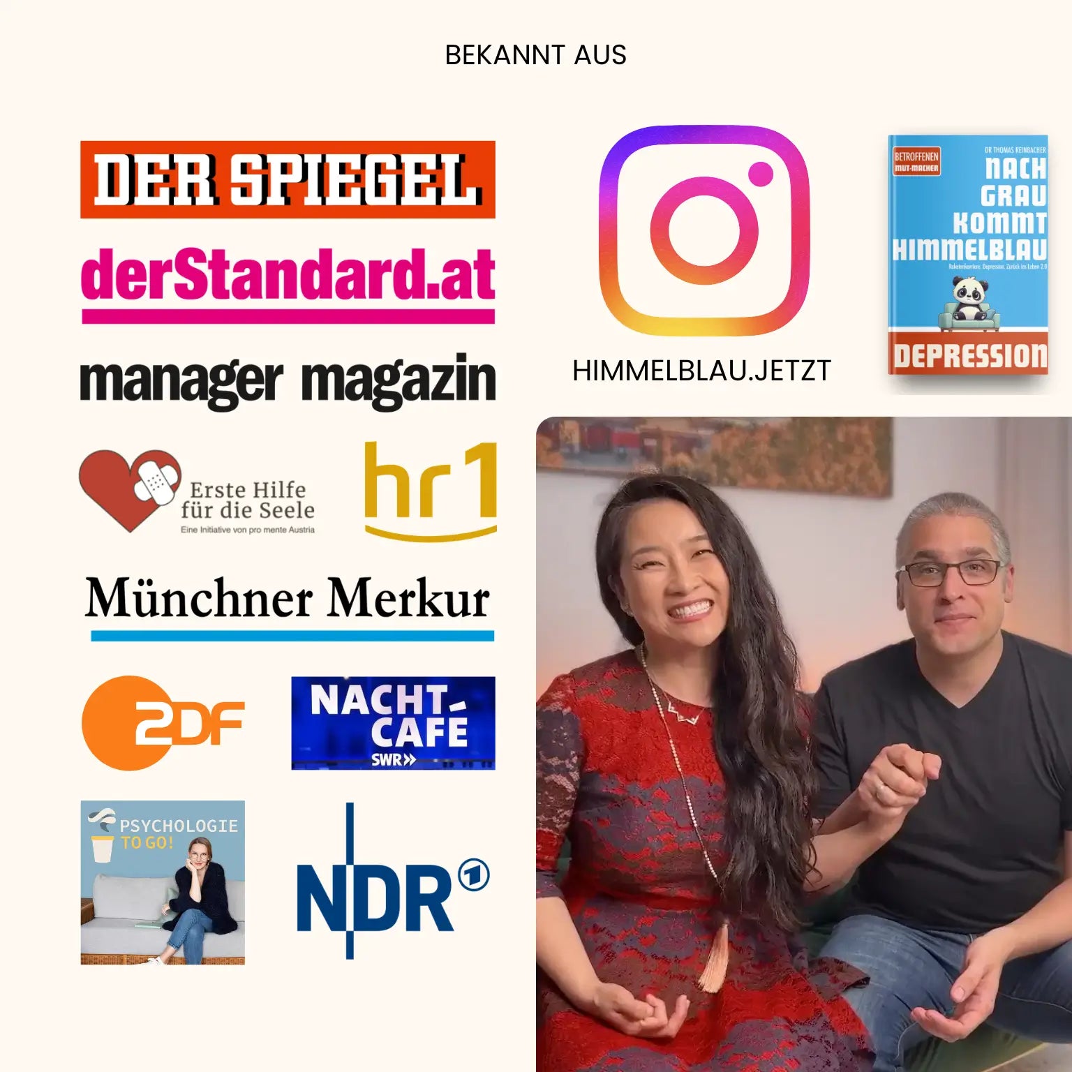 Himmelblau Erste-Hilfe 🛟 für Angehörige von Menschen mit Depression