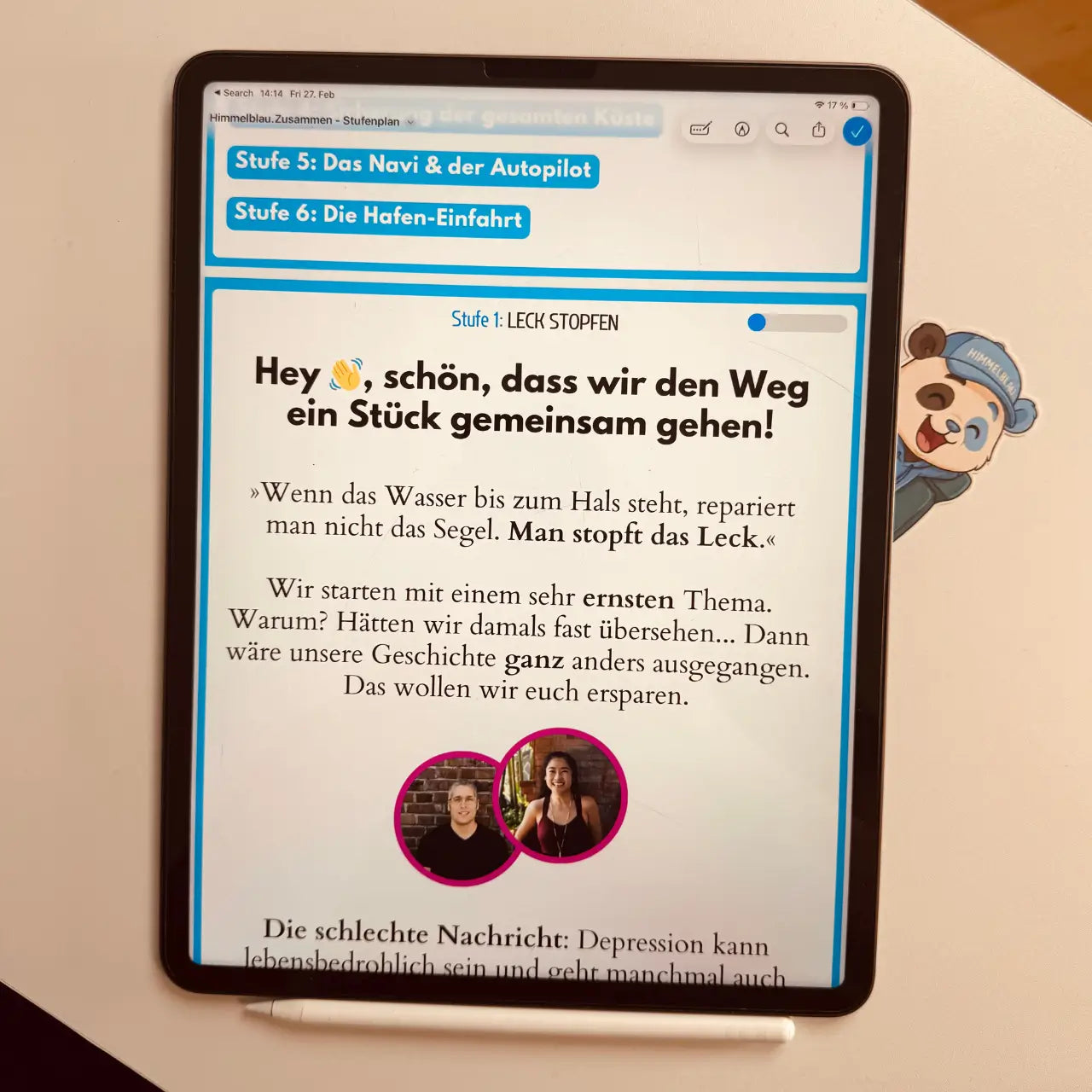 Himmelblau Erste-Hilfe 🛟 für Angehörige von Menschen mit Depression