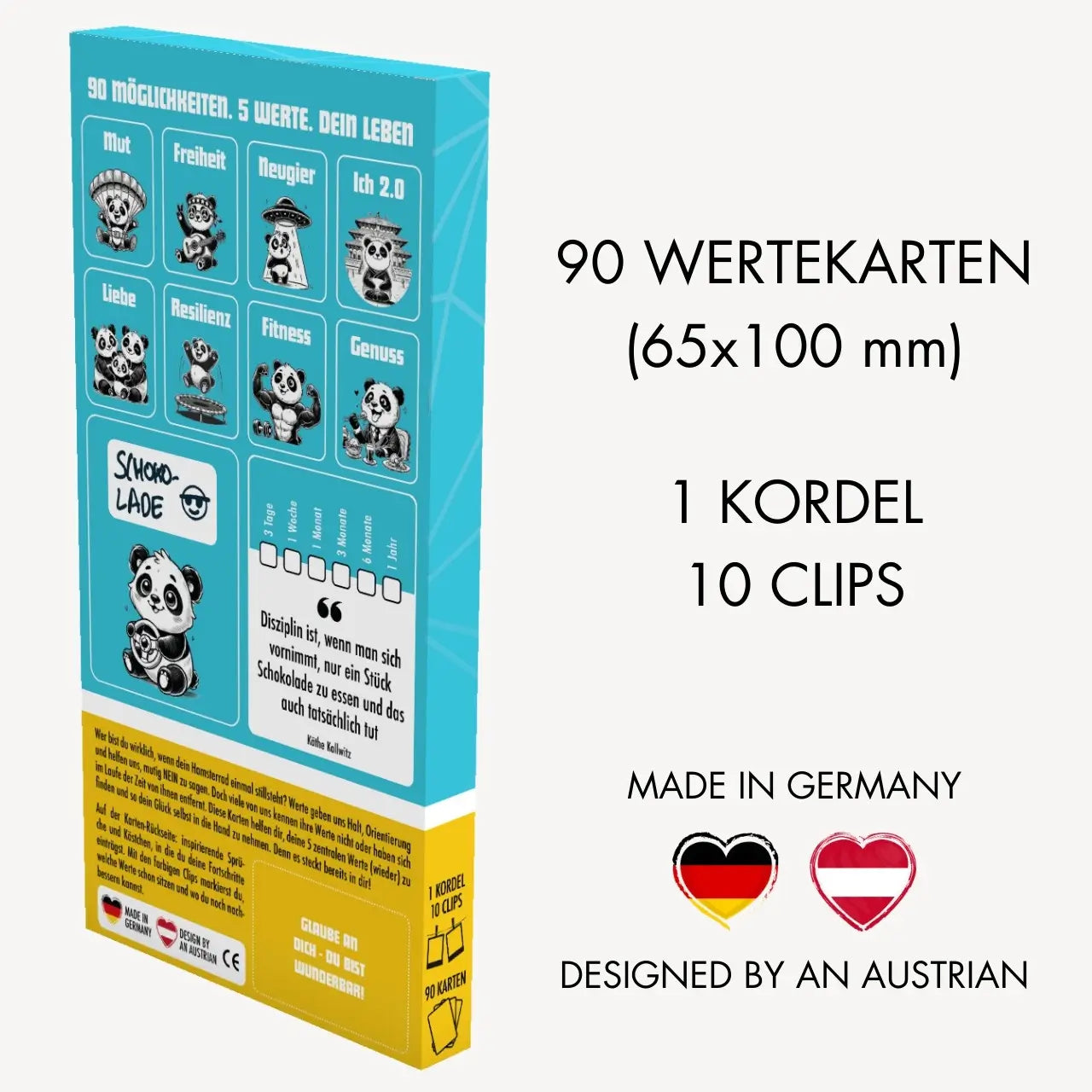 5 Werte ins Glück - 90 Karten zum Bestimmen deiner Werte