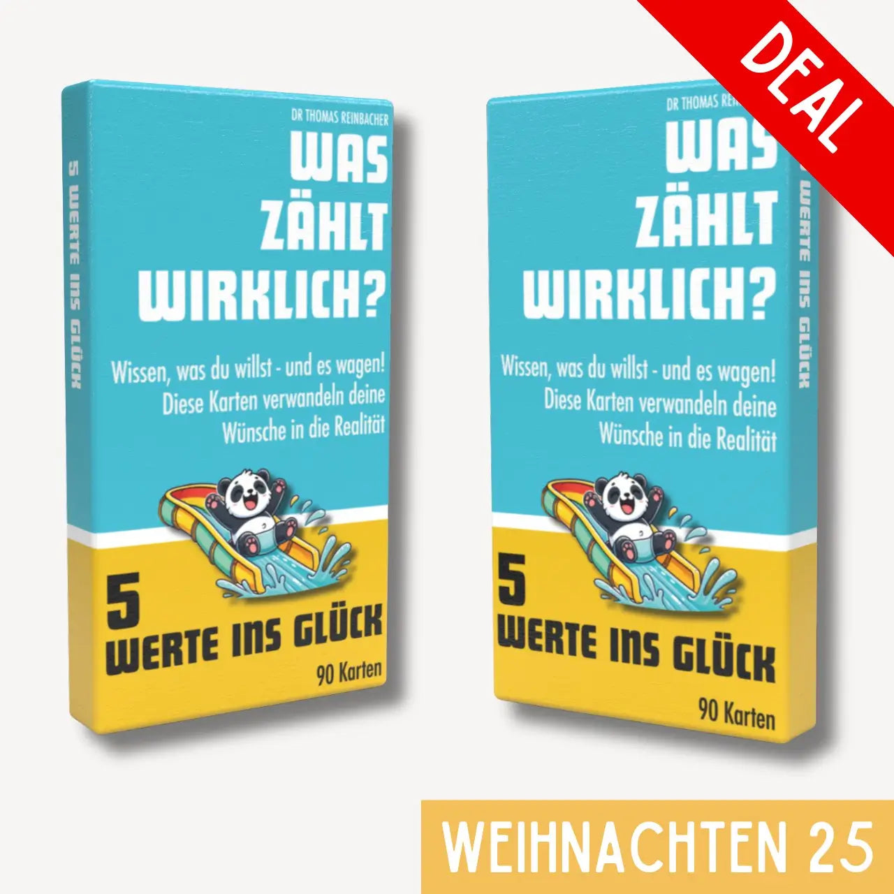 2 Stück: 5 Werte ins Glück - 90 Karten für mehr Klarheit, Mut und Sinn - Der Weihnachtsdeal