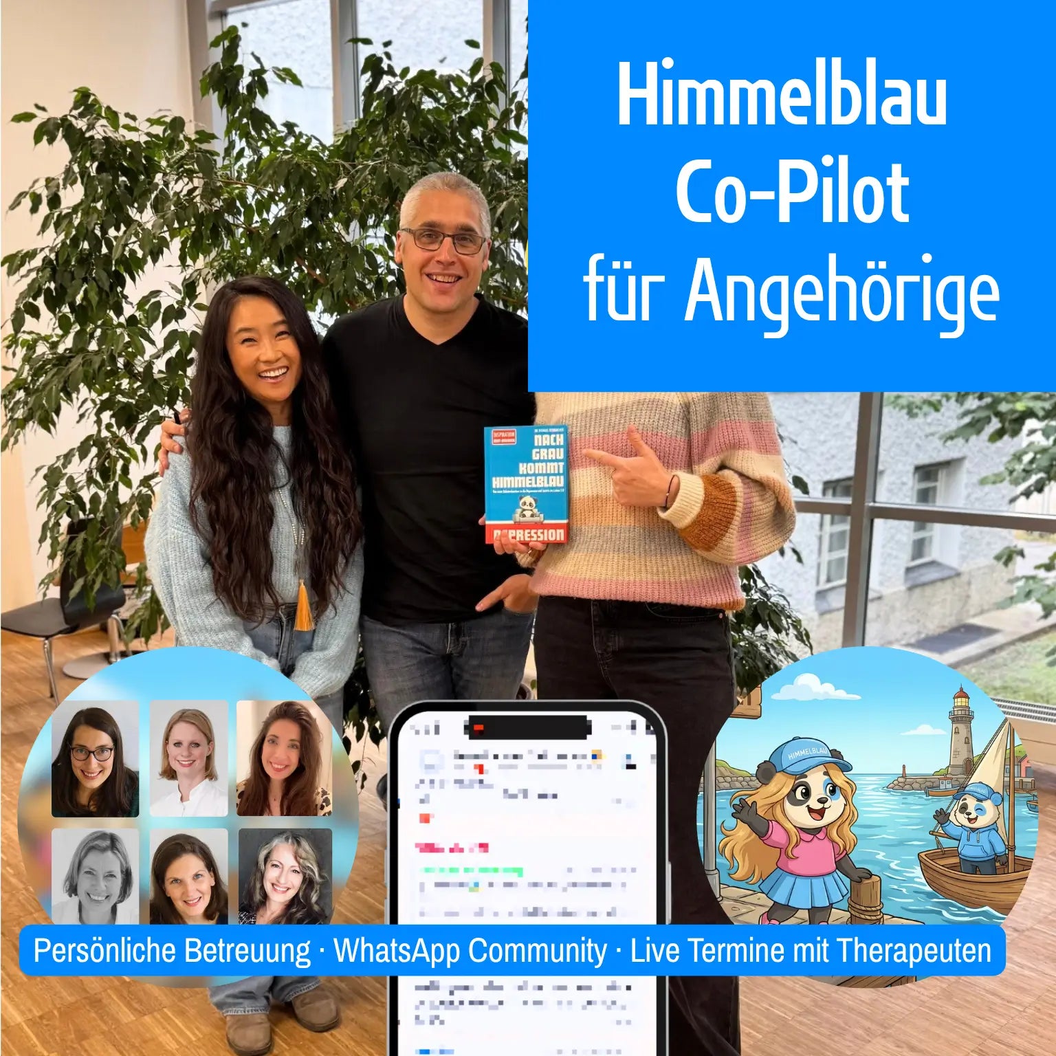 Co-Pilot. Hilfe für Angehörige von Menschen mit Depression (Online Kurs + Persönliche Begleitung)